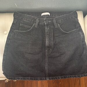 Black denim oak +fort skirt